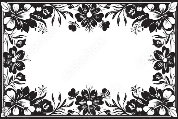Fototapeta Ornate Floral Vector Frames Bundle