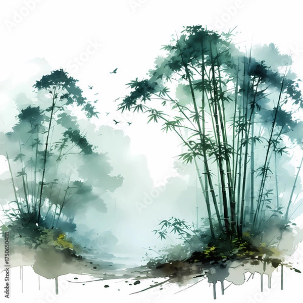 Fototapeta winter landscape with snow