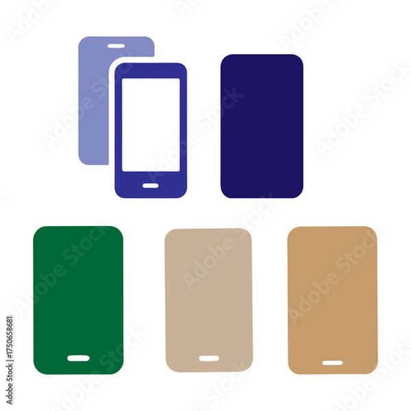 Obraz  Icon smartphones mobile 