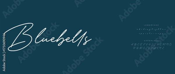 Fototapeta modern luxury capital alphabet letter logo design