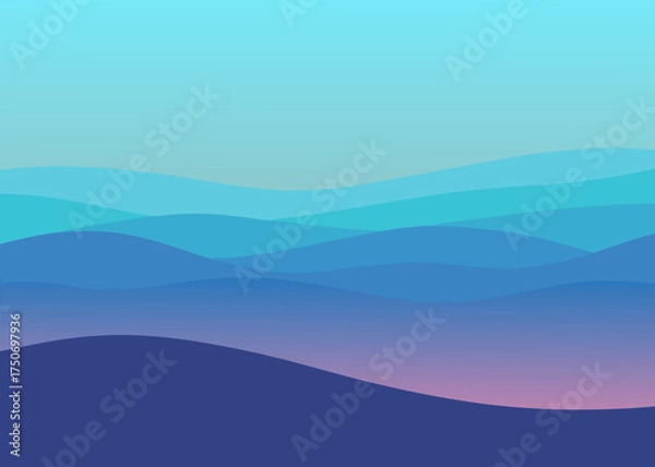 Fototapeta Modern gradient ocean mist inspired background
