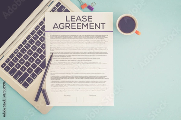 Obraz LEASE AGREEMENT CONCEPT