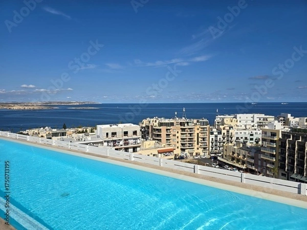 Obraz Swimming pool with view 