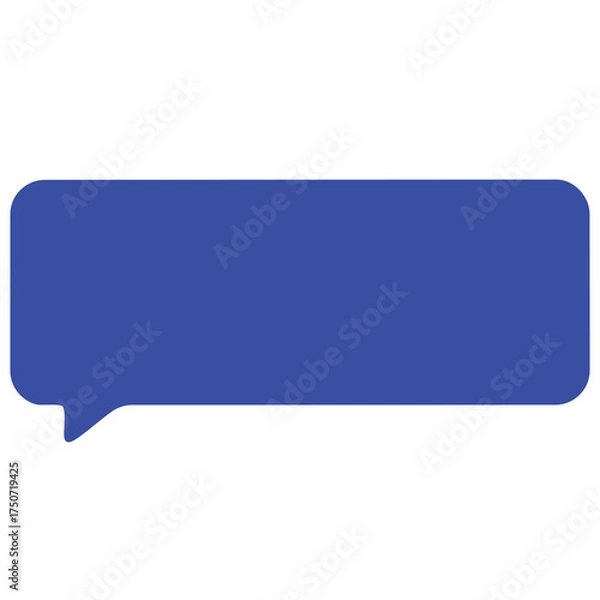 Obraz Blue Speech Bubble Chat Box