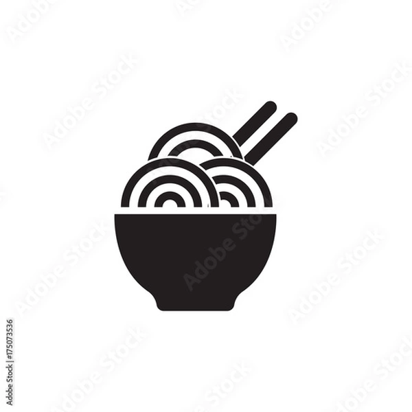 Fototapeta Noodle vector icon