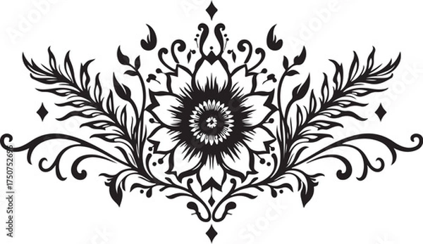 Fototapeta Modern Mandala Line Design