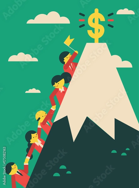 Obraz Climbing to the Top!