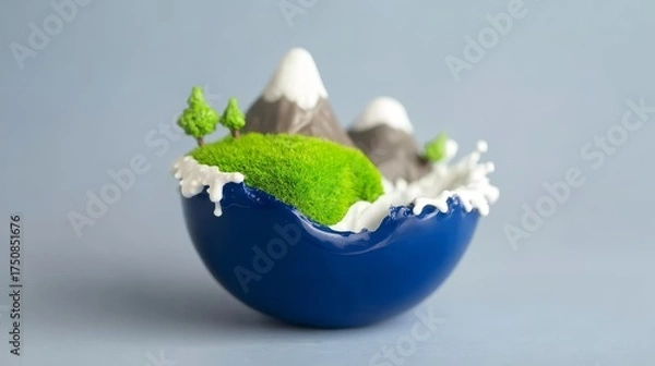 Obraz Save the future of earth a gigapixel perspective on globe's lush environment and resources