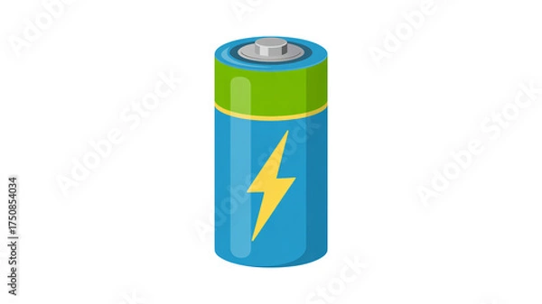 Fototapeta Dynamic battery ready to power your devices, symbolizing energy, sustainability, and modern technology for various applications
