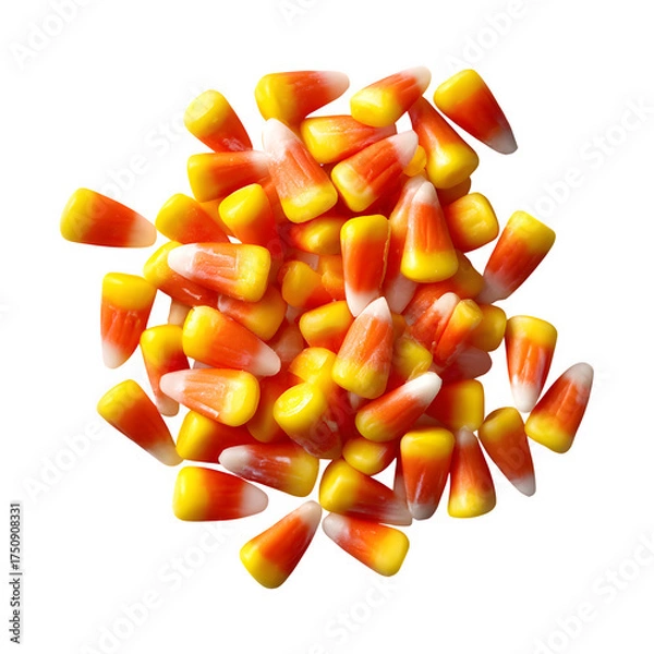 Obraz Candy Corn Pile, isolated on transparent background