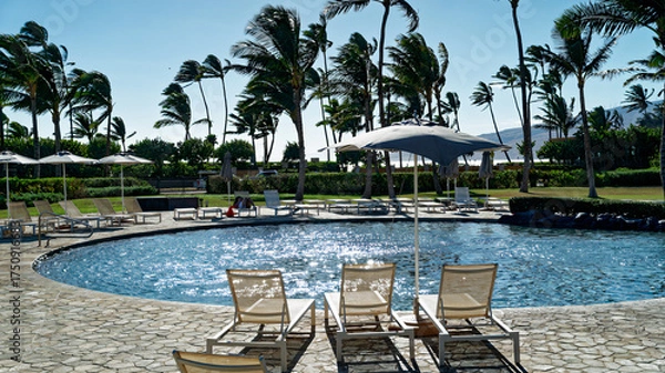 Obraz プールサイドのリラックス