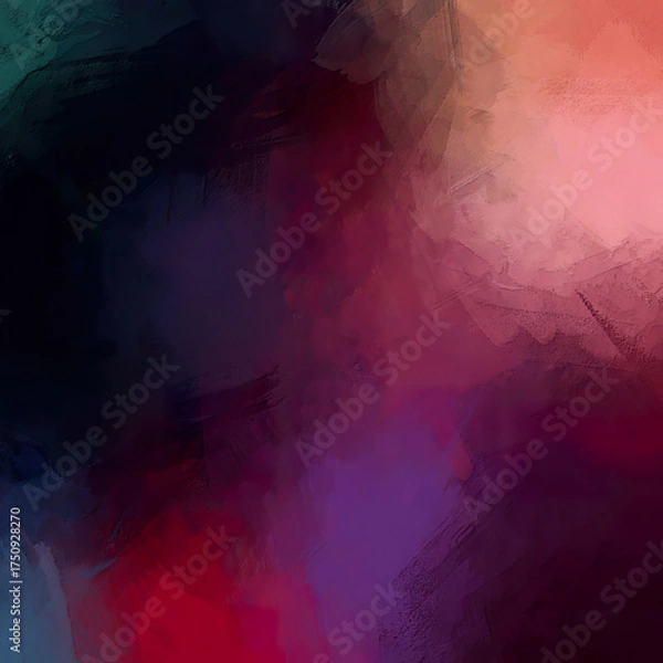 Fototapeta colorful background abstract gradient dark maroon to pale color of green, blue beige and black blended shadow abstract brush stroke effect illustration 