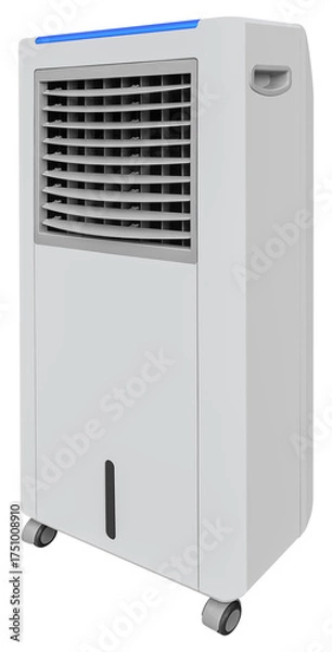 Obraz White portable steam fan