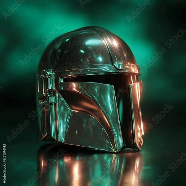 Obraz black and white helmet