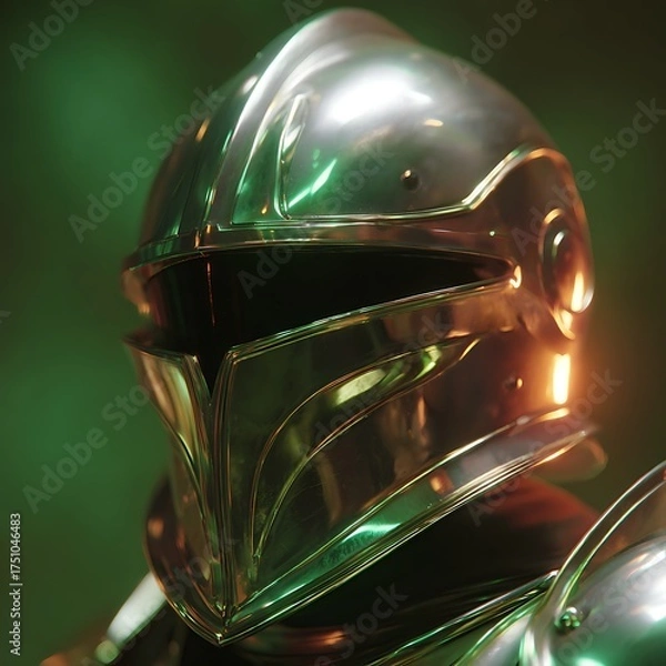 Obraz black and white helmet