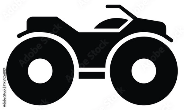 Fototapeta Truck clip art design on plain on transparent background. Vector illustration.