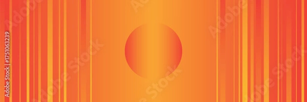 Fototapeta abstract orange circular background. Dynamic sound wave. Design element. Vector illustration