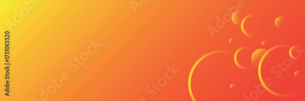 Fototapeta abstract orange circular background. Dynamic sound wave. Design element. Vector illustration