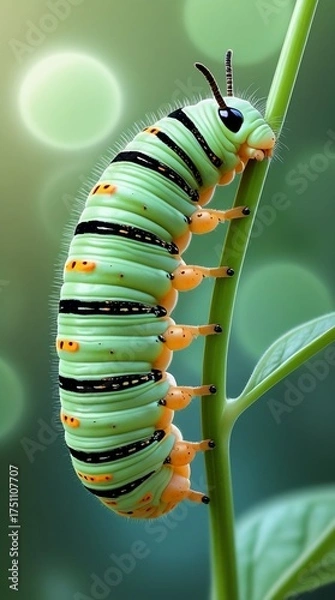 Obraz caterpillar on leaf