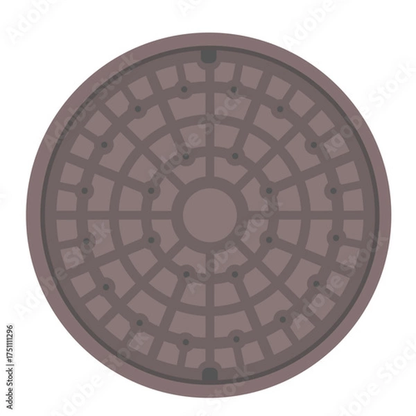 Obraz マンホールのイラスト
