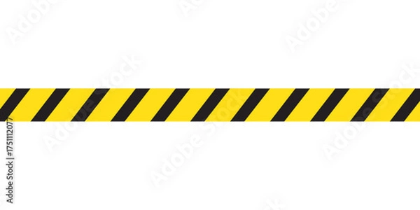 Fototapeta Warning frame with yellow and black, red diagonal stripes. Rectangle warn frame. Black and yellow red diagonal stripe vector icon collection. Seamless caution and warning sign tape set. Eps file 111.