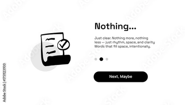 Obraz Hand-Drawn Document Illustration — UI Elements
