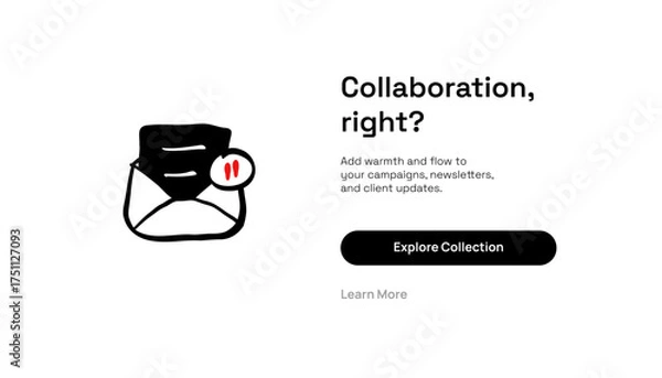 Obraz Hand-Drawn Document Icon Illustration — Interface Style