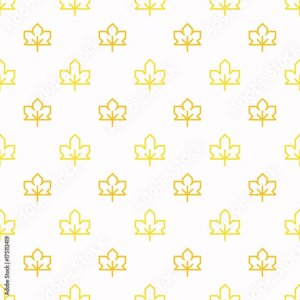 Obraz Simple pattern with maple leaf