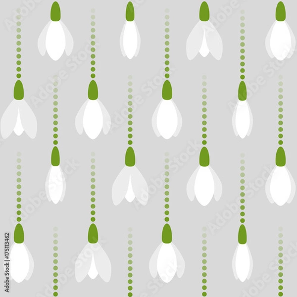Obraz Snowdrop pattern