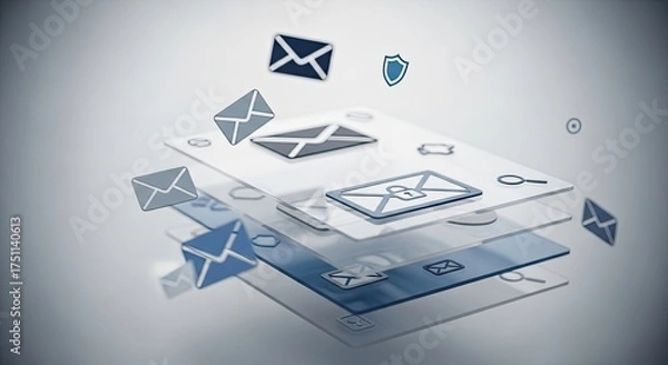 Obraz Secure Digital Communication and Email Security Technology