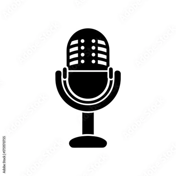 Obraz Retro style microphone image