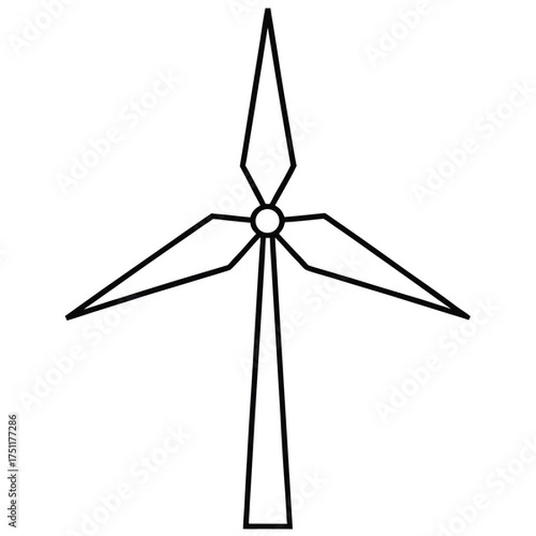 Obraz Clean Energy Generation from Wind Turbines
