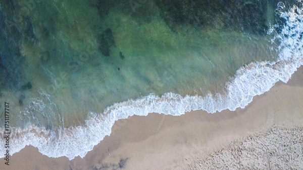 Obraz foto aerea drone amazonia verde rio praia alter do chão