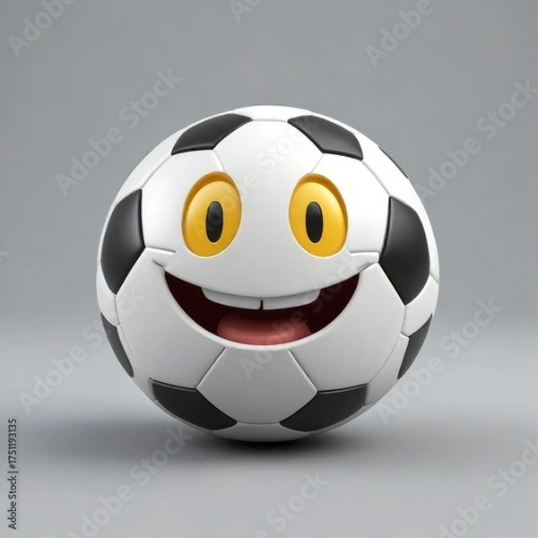 Obraz 3d soccer ball