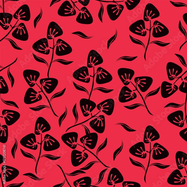 Fototapeta seamless floral pattern