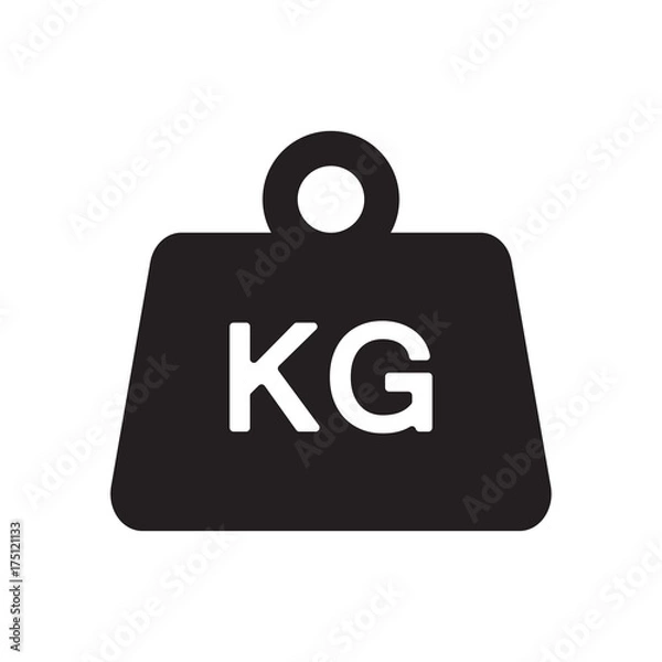 Obraz Weight kilogram icon Vector illustration