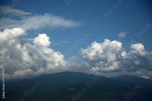 Obraz View over mountain chain