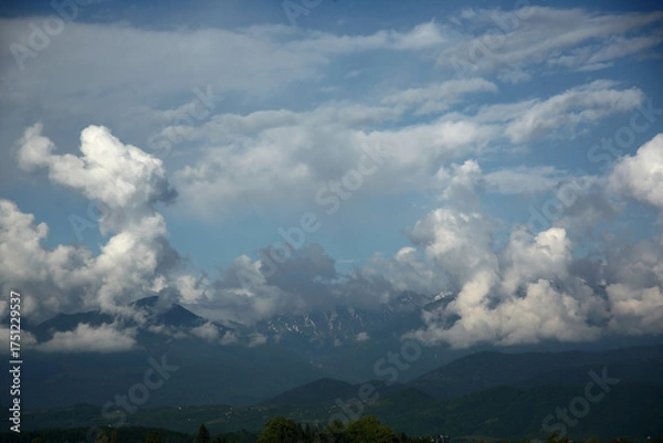 Obraz View over the mountain chain