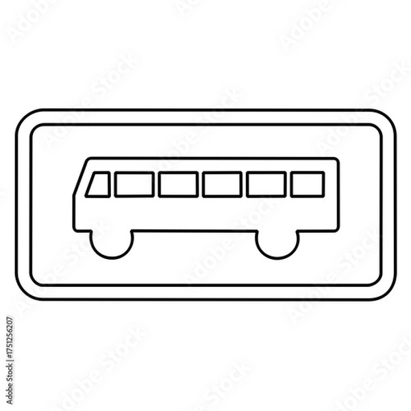 Obraz Bus stop sign