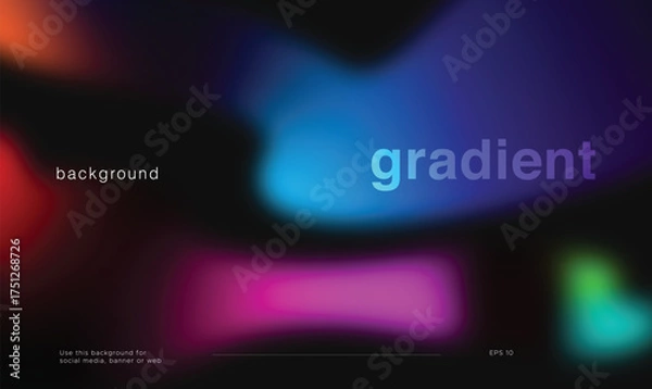 Obraz Soft gradient background for web, presentation design