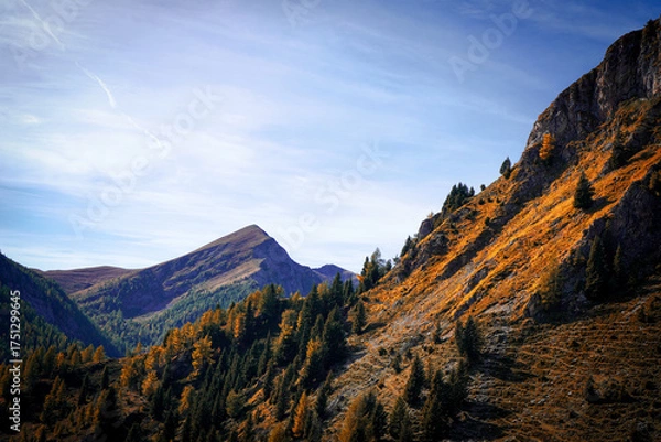 Obraz sunset in the mountains