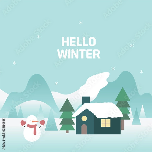 Obraz 겨울 풍경 이미지