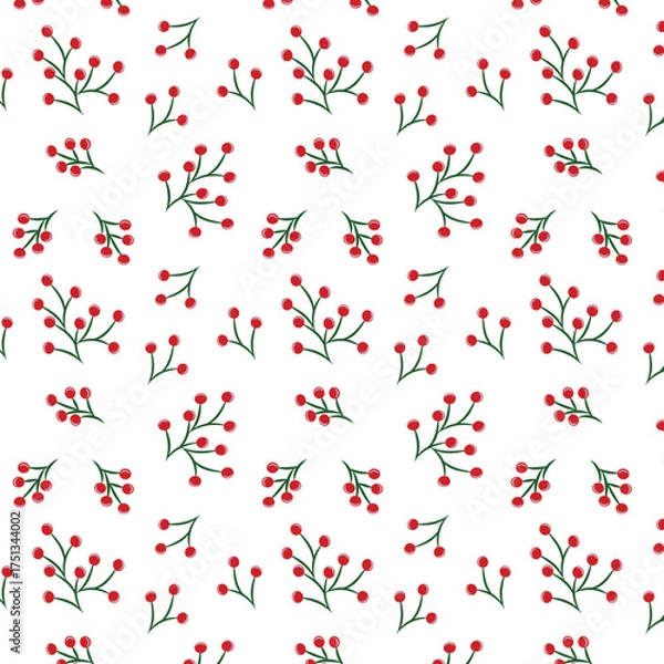 Obraz Berries bliss seamless vector pattern