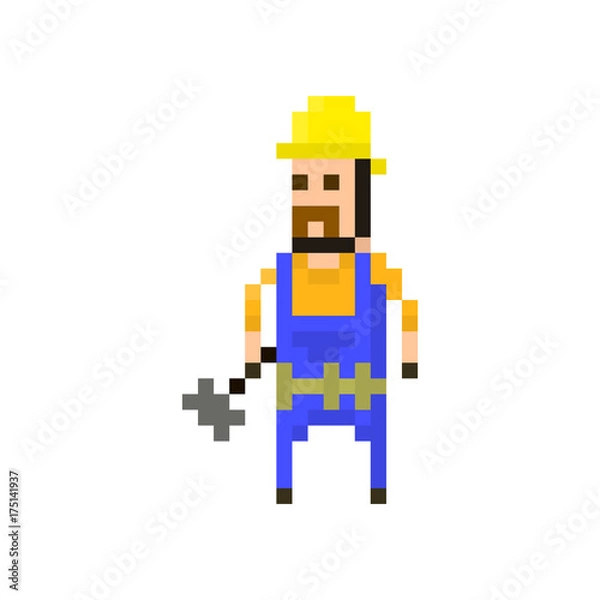 Obraz Pixel character builder for games and applications