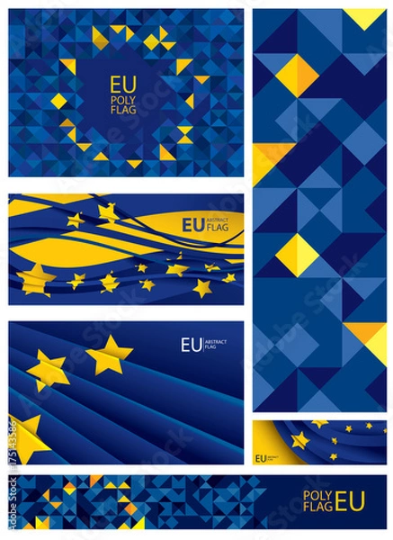 Fototapeta Abstract European Flag (Vector Art)