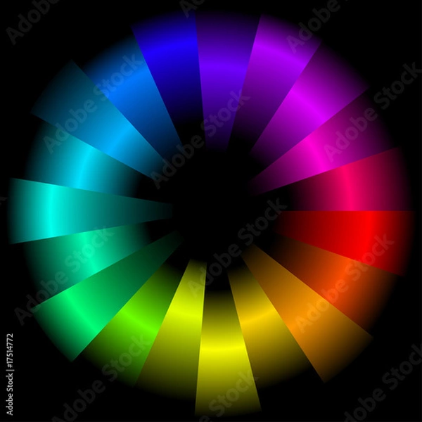 Obraz abstract colorful circle background
