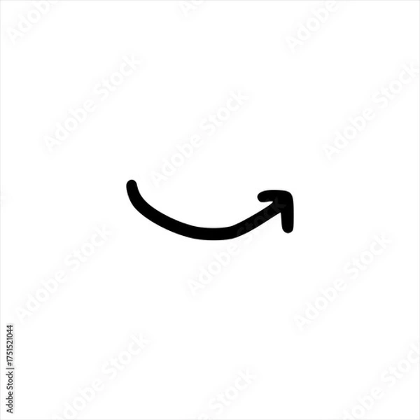 Fototapeta arrow doodle handrawn vector