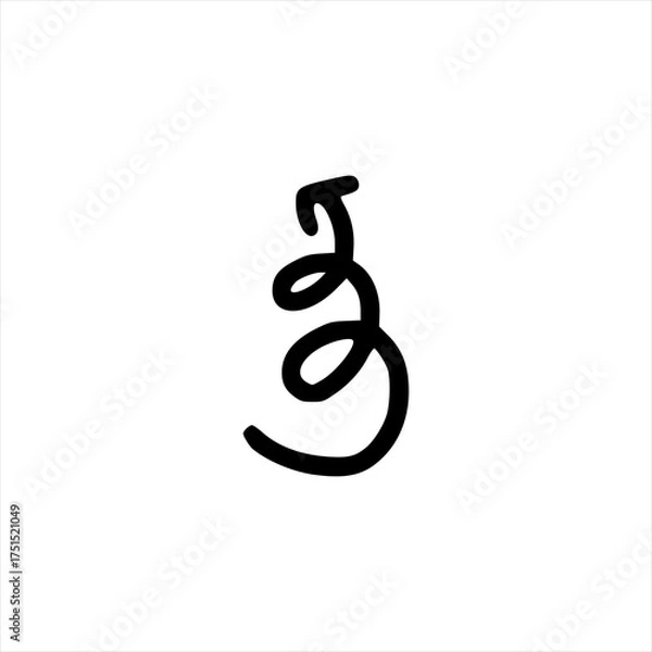 Fototapeta arrow doodle handrawn vector