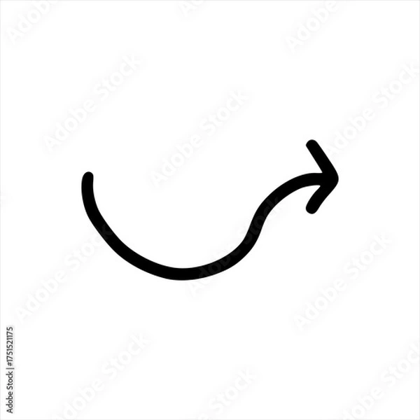 Fototapeta arrow doodle handrawn vector