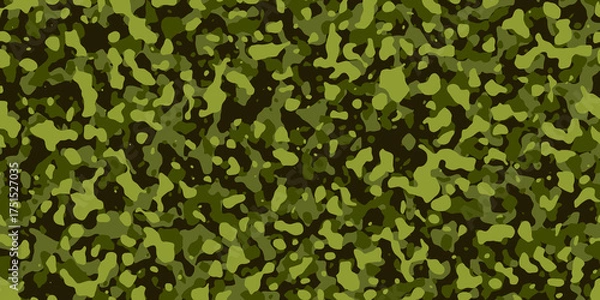 Obraz Realistic camouflage design with green pattern